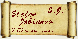 Stefan Jablanov vizit kartica